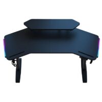 Anda Seat Shadow Warrior Electric Adjustable Carbon Fiber Texture RGB Gaming Desk Black - Image 7
