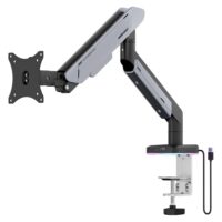 Anda Seat Stealth Pro II A9 RGB Ergonomic Single Monitor Arm Black Titanium AD-W-A9X-1S-BT - Image 3