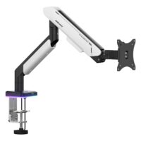 Anda Seat Stealth Pro II A9 RGB Ergonomic Single Monitor Arm Black White AD-W-A9X-1S-BW - Image 2