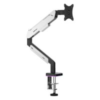 Anda Seat Stealth Pro II A9 RGB Ergonomic Single Monitor Arm Black White AD-W-A9X-1S-BW