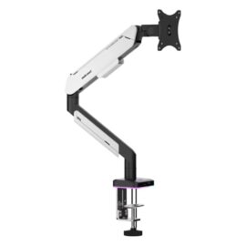Anda Seat Stealth Pro II A9 RGB Ergonomic Single Monitor Arm Black White AD-W-A9X-1S-BW