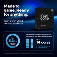 Intel Core Ultra 5 245KF Desktop Processor - 14 cores (6 P-cores + 8 E-cores) up to 5.2 GHz - Image 3