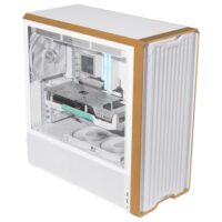 Lian Li LANCOOL 217 Genuine Walnut Wood Computer Case - White - Image 4
