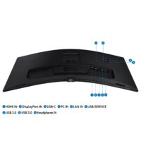 Samsung ViewFinity 34" S65UC LS34C650UAMXUE Ultra-WQHD 100Hz AMD FreeSync HDR10 Curved Monitor with USB-C and Speakers - Image 7