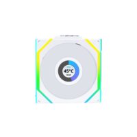 ian Li UNI FAN SL120 Wireless LCD ARGB Reverse Blade Case Fan - White