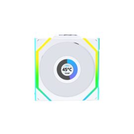 ian Li UNI FAN SL120 Wireless LCD ARGB Reverse Blade Case Fan - White