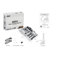 ASUS B850 MAX GAMING WIFI W - AMD AM5 ATX Motherboard White PCB DDR5 PCIe 5.0 Ready 3x M.2 Wi-Fi 6E 2.5Gb LAN USB 10Gbps Type-C DisplayPort HDMI BIOS FlashBack Aura Sync ASUS AI Advisor - Image 8