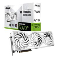 ASUS TUF Gaming GeForce RTX 5070 Ti White OC Edition 16GB GDDR7 PCI-Express 5.0 DLSS 4.0 Graphics Card