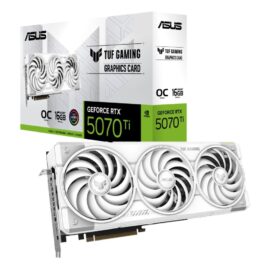 ASUS TUF Gaming GeForce RTX 5070 Ti White OC Edition 16GB GDDR7 PCI-Express 5.0 DLSS 4.0 Graphics Card