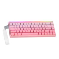 AULA HERO 68 HE  65% Wired Hot-Swappable Gaming Keyboard with Hall Effect Switch Pink+Gradient - Black King Switch - Image 2