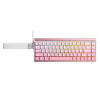 AULA HERO 68 HE  65% Wired Hot-Swappable Gaming Keyboard with Hall Effect Switch Pink+Gradient - Black King Switch