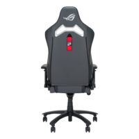 Asus ROG Chariot X Core SL301C Gaming Chair in racing-car style, featuring an adjustable high-density foam headrest, memory-foam lumbar support, 4D armrests, tilt mechanism, durable class 4 gas lift, and durable premium PU leather for a Premium Gaming Experience White Gray - Image 6