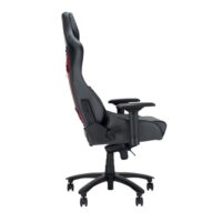 Asus ROG Chariot X Core SL301C Gaming Chair in racing-car style, featuring an adjustable high-density foam headrest, memory-foam lumbar support, 4D armrests, tilt mechanism, durable class 4 gas lift, and durable premium PU leather for a Premium Gaming Experience White Gray - Image 5