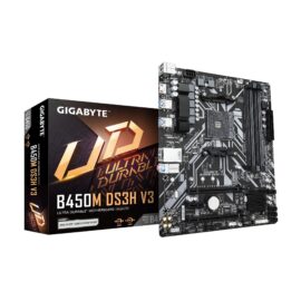 Gigabyte B450M DS3H V3 AMD B450 Ultra Durable Motherboard with Realtek® GbE LAN with cFosSpeed, PCIe Gen3 x4 M.2, RGB FUSION 2.0, CEC 2019 ready