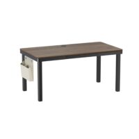 MXG Creatorlift – Ergonomic Height Adjustable Motorized Desk with Drawer, Wireless Charger & Cable Management Tray - Walnut