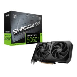 MSI SHADOW GeForce RTX 5060 Ti 8GB 2X OC PLUS GDDR7 PCI Express 5.0 Graphics Card
