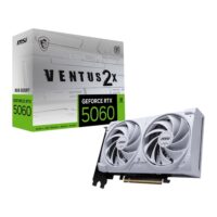 MSI VENTUS GeForce RTX 5060 8GB 2X OC GDDR7 PCIe 5.0 x16 Graphics Card White