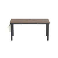 MXG Creatorlift – Ergonomic Height Adjustable Motorized Desk with Drawer, Wireless Charger & Cable Management Tray - Walnut - Image 2