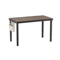 MXG Creatorlift – Ergonomic Height Adjustable Motorized Desk with Drawer, Wireless Charger & Cable Management Tray - Walnut - Image 4