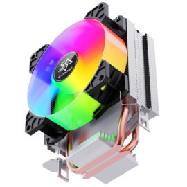 SNOWMAN MX2 YH RGB CPU Cooler with 92mm RGB Fan, Dual Copper Heatpipes & Aluminum Heatsink
