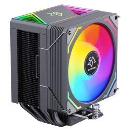 SNOWMAN MX96-V4 ARGB CPU Cooler – 92mm ARGB Fan Copper Heatpipes & Digital ARGB Lighting Black