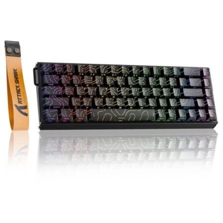 ATTACK SHARK X68MAX HE Rapid Trigger Aluminum Keyboard Magnetic Switch - Black Contours