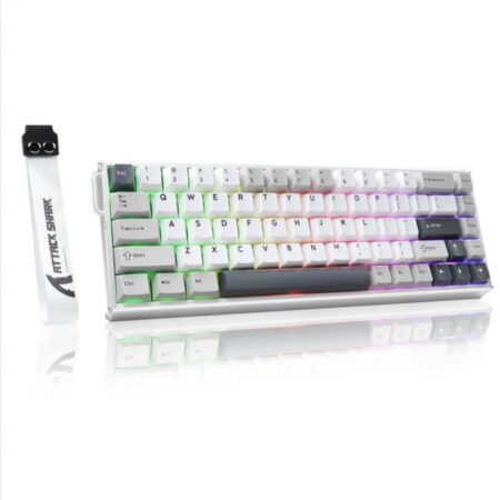 ATTACK SHARK X68MAX HE Rapid Trigger Aluminum Keyboard Magnetic Switch - Star White