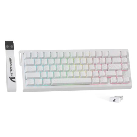 ATTACK SHARK X68PRO HE Wireless Rapid Trigger Keyboard Magnetic Switch - White