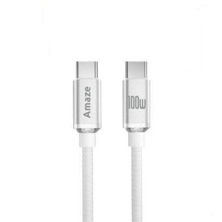 Amaze A42 Ultra Charge Type C to Type C Cable 100w 1m White