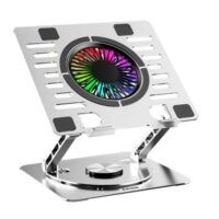 Amaze A525 RGB Laptop Aluminum Rotatable Cooling Stand - Image 2