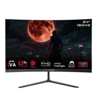 GAMEON GOC24F180VA Pro Series 24" FHD, 180Hz, MPRT 0.5ms, HDMI 2.1, VA Panel Curved Gaming Monitor (Supports PS5) - Black