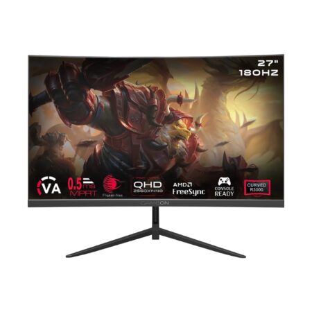 GAMEON GOC27Q180VA Curved 27" QHD, 180Hz, MPRT 0.5ms, HDMI 2.1, VA PANEL Gaming Monitor