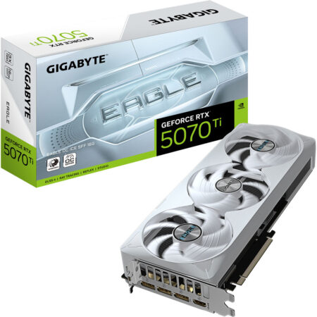 GIGABYTE GeForce RTX 5070 Ti EAGLE OC ICE SFF 16GB GDDR7 PCI Express 5.0 ATX  Graphics Card