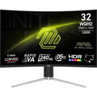 MSI MAG 325CQRXF E2 31.5" QHD 2560 x 1440 HDR 240 Hz Curved 1000R Gaming Monitor (Open Box)