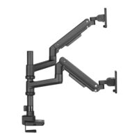 MXG VMA-24P Heavy-Duty Dual Stacked Gas Spring Monitor Arm (Up to 49" & 20kg per Screen) - Image 8
