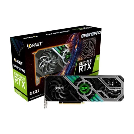 Palit GeForce RTX 3070 Ti GamingPro - 8GB GDDR6X, 256bit, PCI-E 4.0, Resolution 7680x4320, PCI-E 4.0, HDMI 2.1, DP1.4a x 3, Connectors 8-pin X2, Gaming Graphics Card (Used)