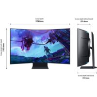 SAMSUNG G97NC LS55CG97WNMXUE Odyssey Ark Curved Gaming Monitor 55" UHD 165Hz Display, 16 9 Quantum Mini-LED Panel, 1ms (GtG) Response TIme 1.07B Colors with HDR10+ Quad Speakers Remote Black - Image 5
