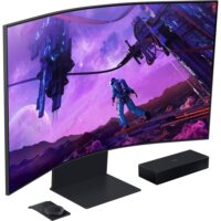 SAMSUNG G97NC LS55CG97WNMXUE Odyssey Ark Curved Gaming Monitor 55" UHD 165Hz Display, 16 9 Quantum Mini-LED Panel, 1ms (GtG) Response TIme 1.07B Colors with HDR10+ Quad Speakers Remote Black - Image 4