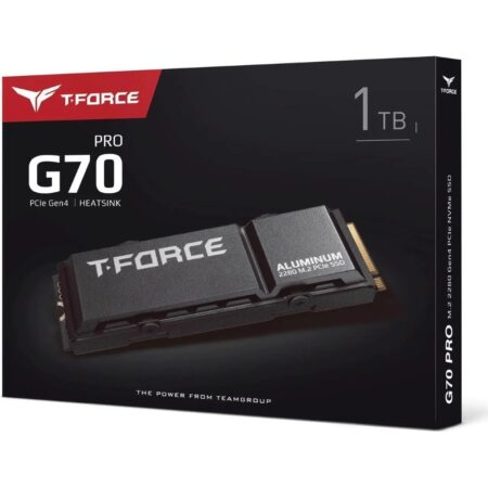 Team Group T-FORCE G70 PRO (Aluminum) M.2 2280 1TB PCIe 4.0 x4 with NVMe 1.4 TLC Internal Solid State Drive (SSD)