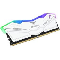 TeamGroup T-Force Delta 16GB (2 x 8GB) DDR5 5200 CL40 (PC5 41600) Desktop Memory White - Image 2