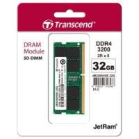 Transcend JetFlash 32GB (1x32GB) 3200MHz C22 DDR4 SO-DIMM Laptop Memory