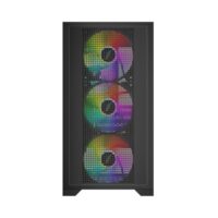 1st Player Go2 RGB Mid-Tower Micro-ATX Gaming PC Case - Black - Image 2