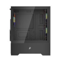 1st Player Go2 RGB Mid-Tower Micro-ATX Gaming PC Case - Black - Image 5