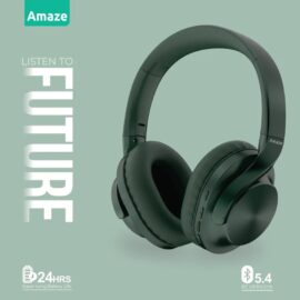 Amaze A650 Strong Base Wireless Headphone With 24hrs Time - Sea Green