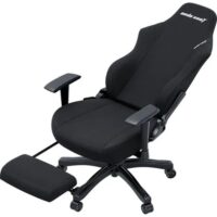 Anda Seat Luna Pro Fabric Gaming Chair with Footrest Ergonomic Folding Recliner Seat Black - Image 5