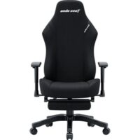 Anda Seat Luna Pro Fabric Gaming Chair with Footrest Ergonomic Folding Recliner Seat Black - Image 4