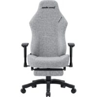 Anda Seat Luna Pro Fabric Gaming Chair with Footrest Ergonomic Folding Recliner Seat Gray - Image 5