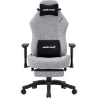 Anda Seat Luna Pro Fabric Gaming Chair with Footrest Ergonomic Folding Recliner Seat Gray