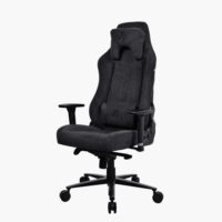 Arozzi Vernazza Soft Fabric Gaming Chair Pure Black - Image 3