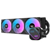 DarkFlash Explore DO 360 AIO 360mm Liquid CPU Cooler with Digital Screen Temperature Black - Image 3